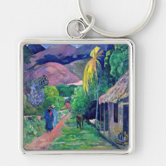 Paul Gauguin - Straat in Tahiti Sleutelhanger (Voorkant)