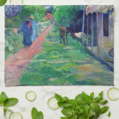 Paul Gauguin - Straat in Tahiti Theedoek (Gevouwen)