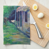 Paul Gauguin - Straat in Tahiti Theedoek (Quarter Fold)