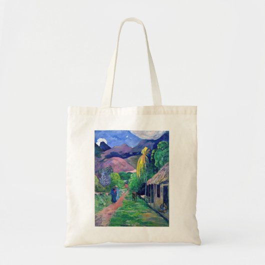 Paul Gauguin - Straat in Tahiti Tote Bag (Voorkant)