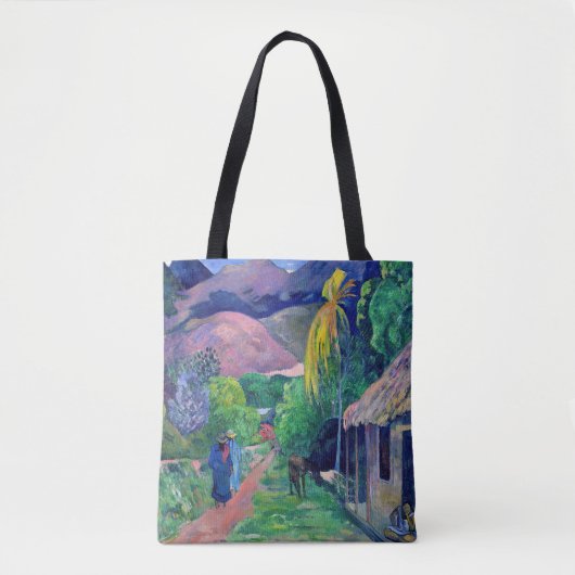 Paul Gauguin - Straat in Tahiti Tote Bag (Voorkant)