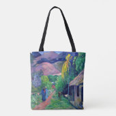Paul Gauguin - Straat in Tahiti Tote Bag (Achterkant)