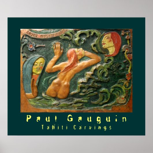 Paul Gauguin: Tahiti Carvings Poster (Voorkant)