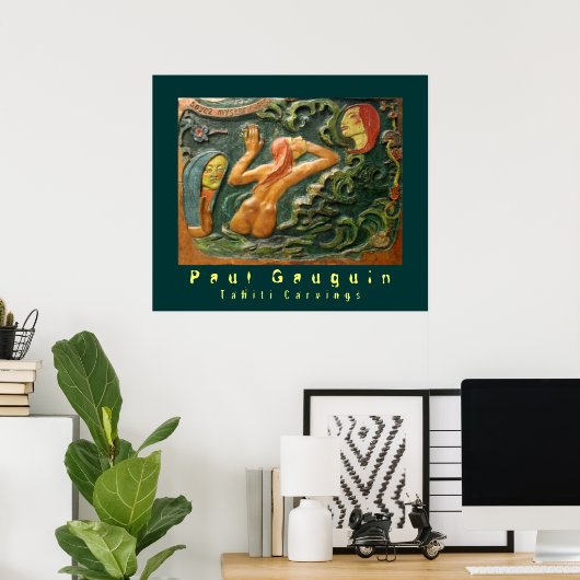 Paul Gauguin: Tahiti Carvings Poster (Thuiskantoor)