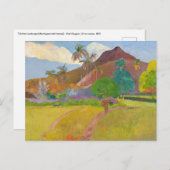 Paul Gauguin - Tahitiaans landschap Briefkaart (Voorkant / Achterkant)