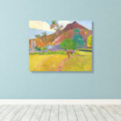 Paul Gauguin - Tahitiaans Landschap Canvas Afdruk (Insitu (Houten vloer))