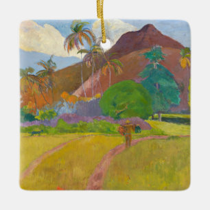 Paul Gauguin - Tahitiaans Landschap Keramisch Ornament