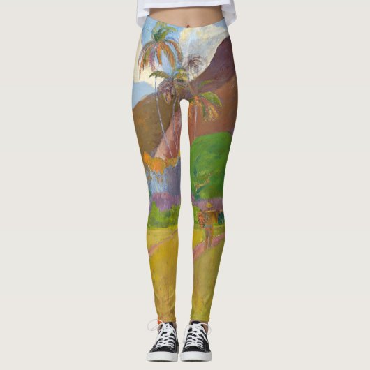 Paul Gauguin - Tahitiaans Landschap Leggings (Voorkant)