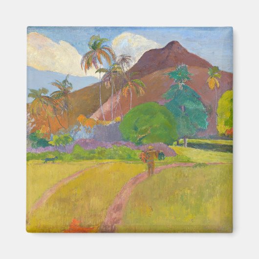 Paul Gauguin - Tahitiaans Landschap Magneet (Voorkant)