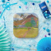 Paul Gauguin - Tahitiaans landschap Papieren Bordje (Feest)