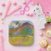 Paul Gauguin - Tahitiaans landschap Papieren Bordje (Feest)