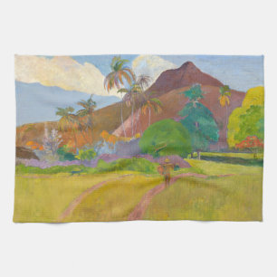 Paul Gauguin - Tahitiaans Landschap Theedoek