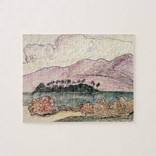 Paul Gauguin Tahitiaans landschap (w/c op papier Legpuzzel