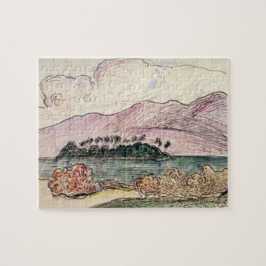 Paul Gauguin | Tahitiaans landschap (w/c op papier Legpuzzel (Horizontaal)