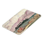 Paul Gauguin | Tahitiaans landschap (w/c op papier Magneet (Linkerzijde)