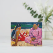 Paul Gauguin - Tahitiaanse vrouwen op het strand Briefkaart (Staand voorkant)