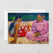 Paul Gauguin - Tahitiaanse vrouwen op het strand Briefkaart (Voorkant / Achterkant)