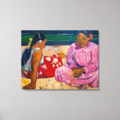 Paul Gauguin - Tahitiaanse vrouwen op het strand Canvas Afdruk (Voorkant)