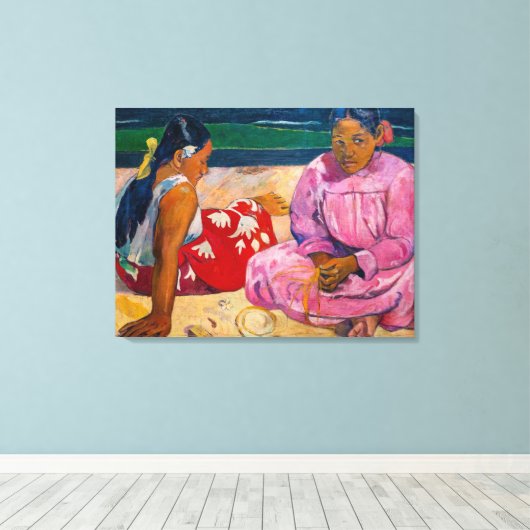 Paul Gauguin - Tahitiaanse vrouwen op het strand Canvas Afdruk (Insitu (Houten vloer))