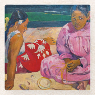Paul Gauguin - Tahitiaanse vrouwen op het strand Glazen Onderzetter