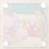 Paul Gauguin - Tahitiaanse vrouwen op het strand Glazen Onderzetter (Achterkant)