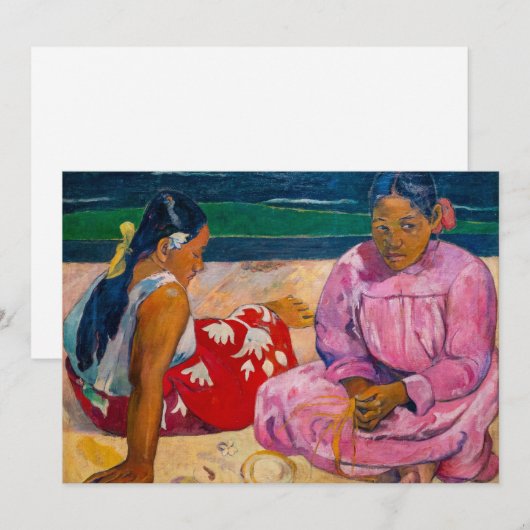Paul Gauguin - Tahitiaanse vrouwen op het strand Kaart (Voorkant / Achterkant)