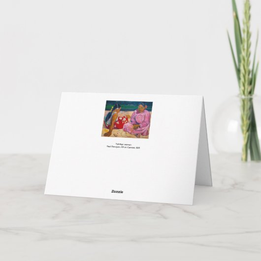 Paul Gauguin - Tahitiaanse vrouwen op het strand Kaart (Achterkant)