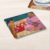 Paul Gauguin - Tahitiaanse vrouwen op het strand Kartonnen Onderzetters (Schuin)