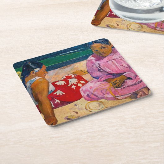 Paul Gauguin - Tahitiaanse vrouwen op het strand Kartonnen Onderzetters (Schuin)