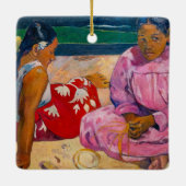 Paul Gauguin - Tahitiaanse vrouwen op het strand Keramisch Ornament (Achterkant)