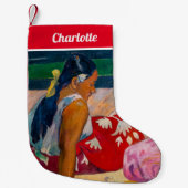 Paul Gauguin - Tahitiaanse vrouwen op het strand Kleine Kerstsok (Voorkant)