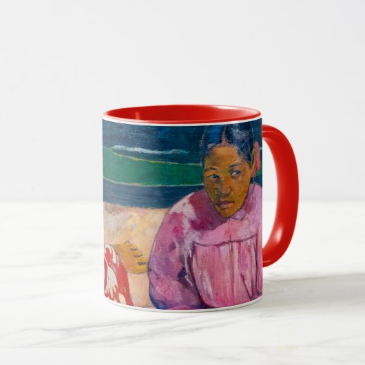 Paul Gauguin - Tahitiaanse vrouwen op het strand Mok (Voorkant rechts)