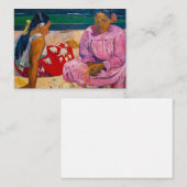 Paul Gauguin - Tahitiaanse vrouwen op het strand Notitiekaartje (Voorkant / Achterkant)