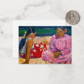 Paul Gauguin - Tahitiaanse vrouwen op het strand Notitiekaartje (Voorkant / Achterkant in situ)