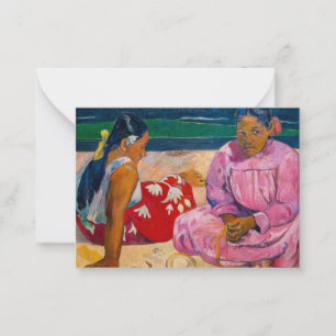 Paul Gauguin - Tahitiaanse vrouwen op het strand Notitiekaartje