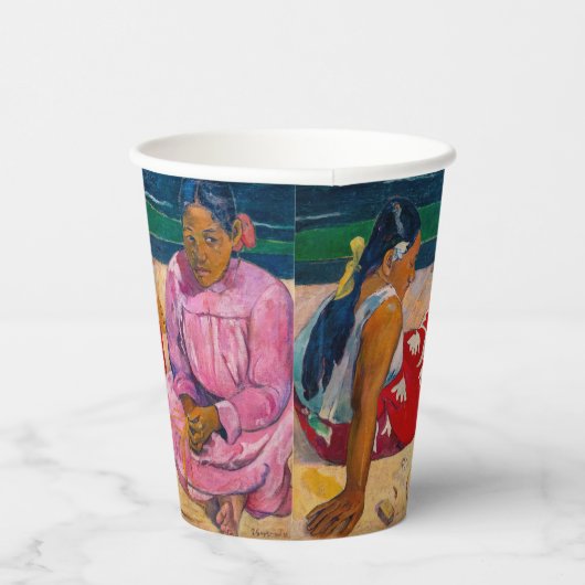 Paul Gauguin - Tahitiaanse vrouwen op het strand Papieren Bekers (Rechts)