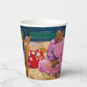Paul Gauguin - Tahitiaanse vrouwen op het strand Papieren Bekers (Voorkant)