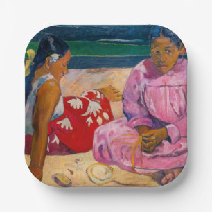 Paul Gauguin - Tahitiaanse vrouwen op het strand Papieren Bordje