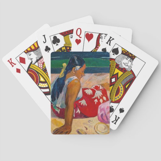 Paul Gauguin - Tahitiaanse vrouwen op het strand Pokerkaarten (Achterkant)