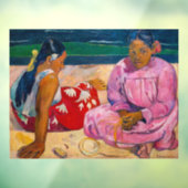 Paul Gauguin - Tahitiaanse vrouwen op het strand Raamsticker (Vel 3)