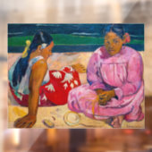 Paul Gauguin - Tahitiaanse vrouwen op het strand Raamsticker (Vel 2)