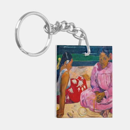 Paul Gauguin - Tahitiaanse vrouwen op het strand Sleutelhanger (Voorkant Links)