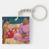 Paul Gauguin - Tahitiaanse vrouwen op het strand Sleutelhanger (Achterkant)