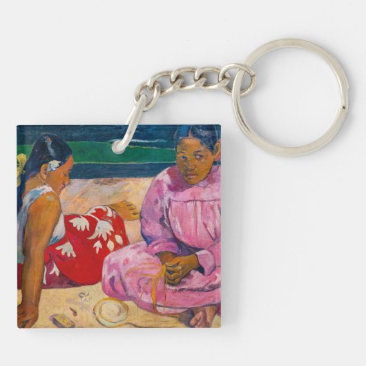Paul Gauguin - Tahitiaanse vrouwen op het strand Sleutelhanger (Achterkant)