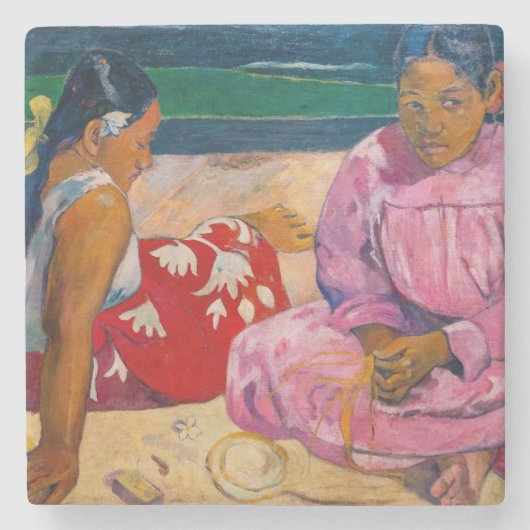 Paul Gauguin - Tahitiaanse vrouwen op het strand Stenen Onderzetter (Voorkant)
