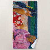 Paul Gauguin - Tahitiaanse vrouwen op het strand Strandlaken (Voorkant)