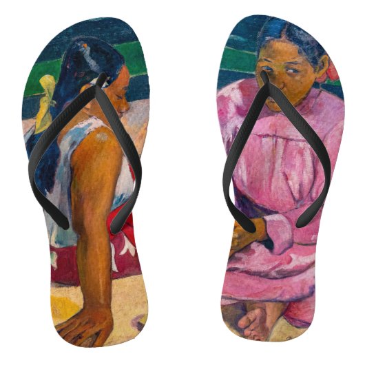 Paul Gauguin - Tahitiaanse vrouwen op het strand Teenslippers (Voetbed)