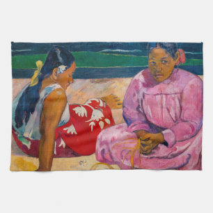 Paul Gauguin - Tahitiaanse vrouwen op het strand Theedoek