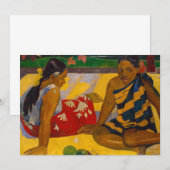 Paul Gauguin - Tahitiaanse vrouwen / Parau API Bedankkaart (Voorkant / Achterkant)