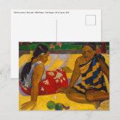 Paul Gauguin - Tahitiaanse vrouwen / Parau API Briefkaart (Voorkant / Achterkant)
